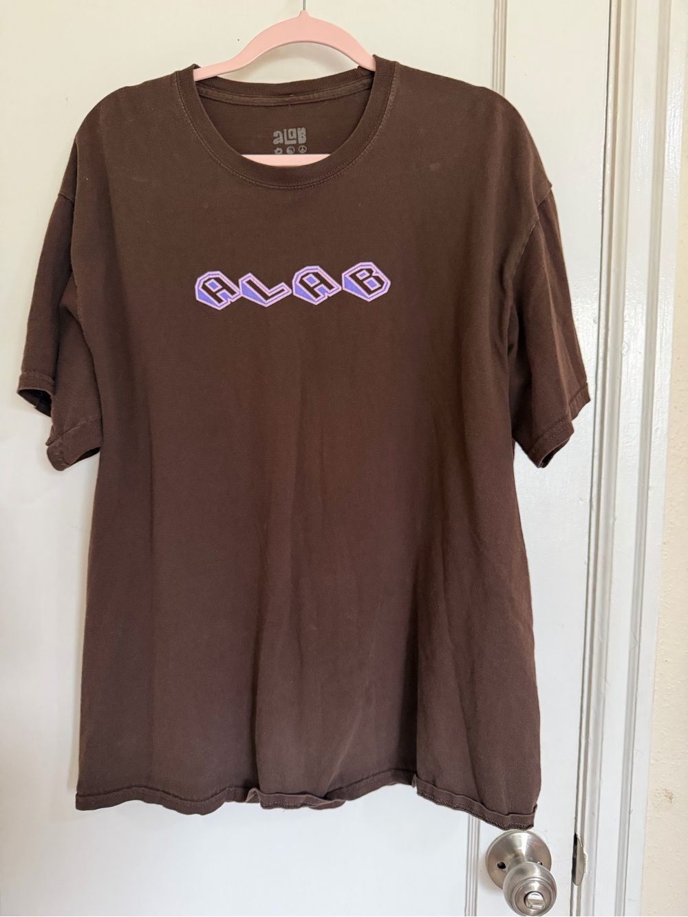 ALAB don’t count on it brown unisex tee size XL